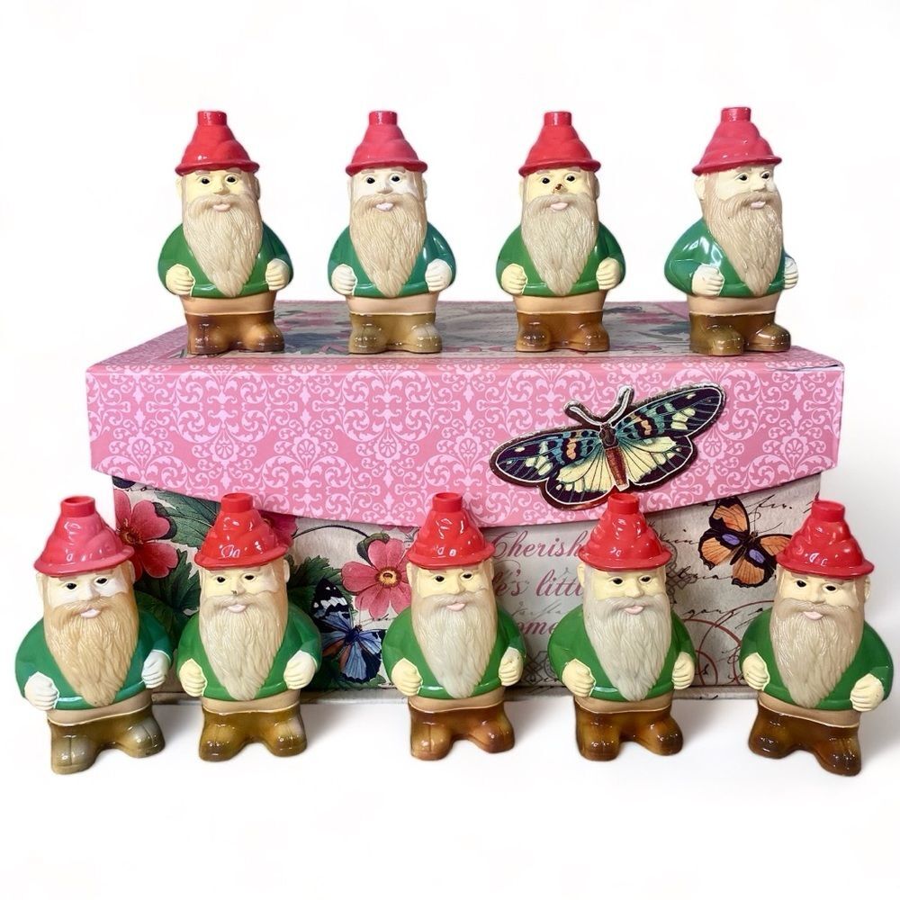 Gnome Patio Replacement Bulb Covers Gnome Decor Lightweight Plastic